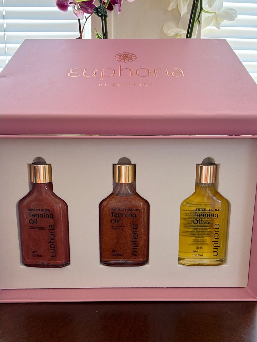 Pink Bliss Tanning Oil Trio - Pink